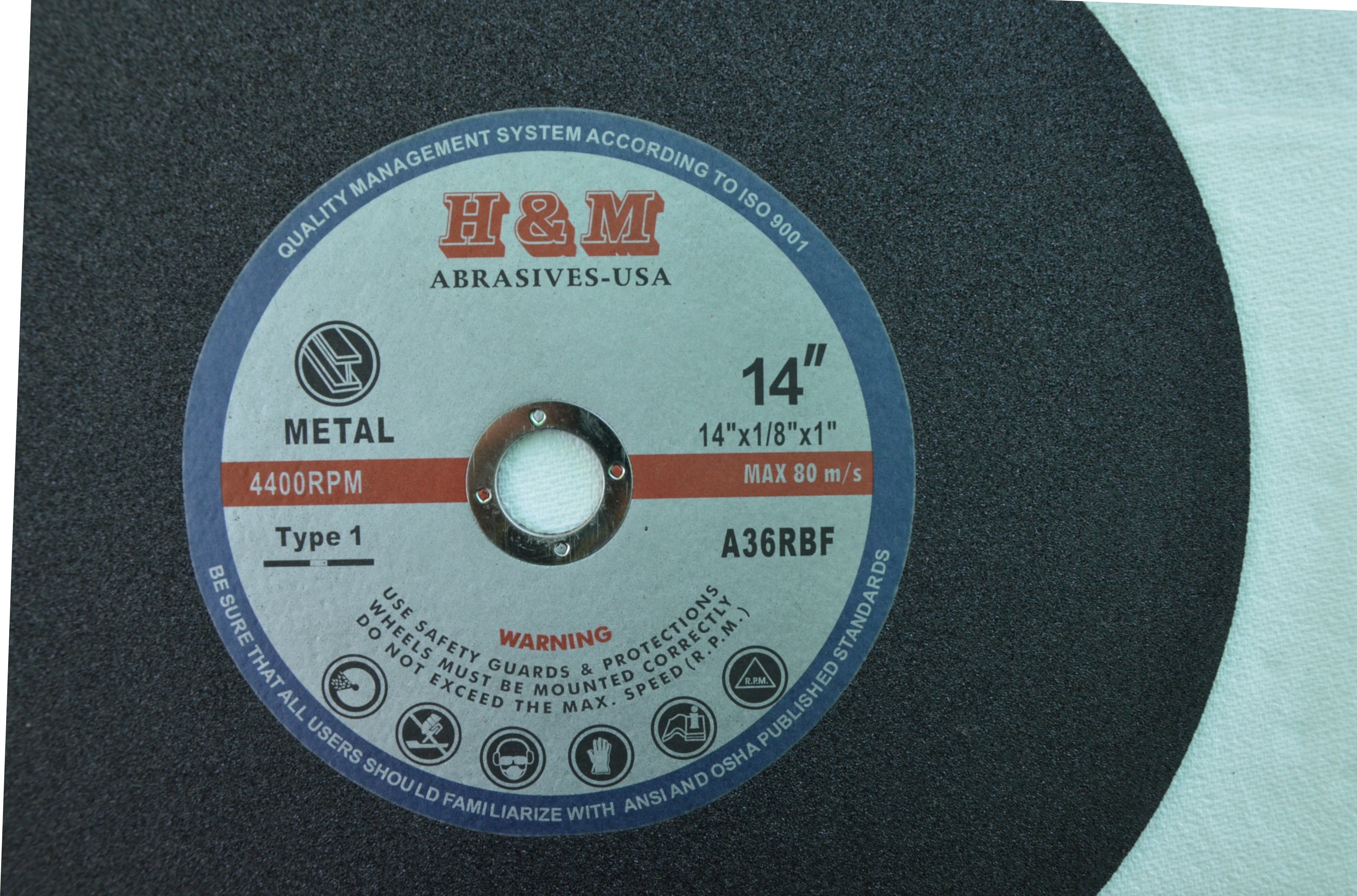 14" x 1/8" x 1" Metal CUT-OFF WHEELS chop saw blades – HM ABRASIVES-USA